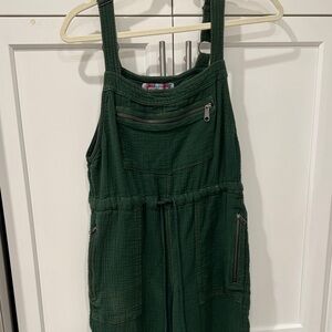 Urban Outfitters Green Overalls Gause with Zipper Pockets